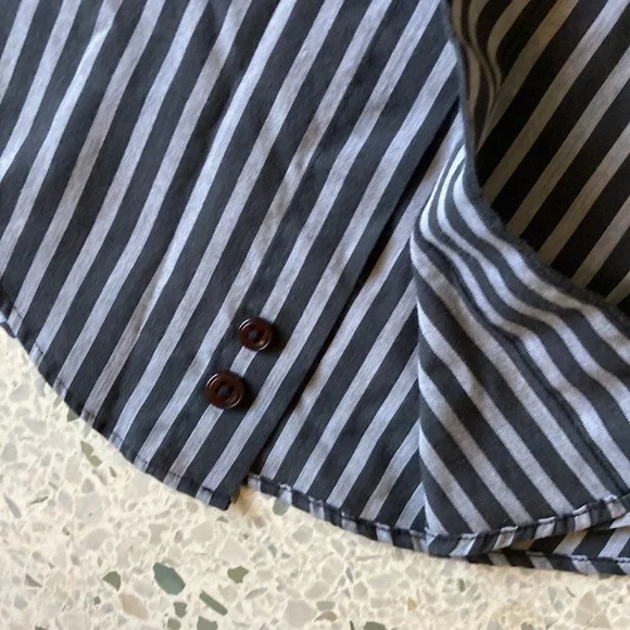 GEOFFREY BEENE Fitted Striped Collared Button Down Shirt Neck 14.5 Size 32/33 - Picture 4 of 5